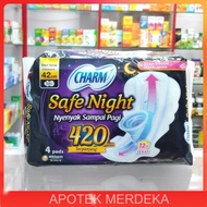 charm safe night 42 cm isi 4 pembalut charm 42cm