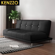 🚚พร้อมส่ง KENZZO:โซฟา โซฟาเบด โซฟาหนัง 150 ซม PU กันน้ำ ปรับนอนเป็นเตียงได้ ทำความสะอาดง่าย/Hayes So