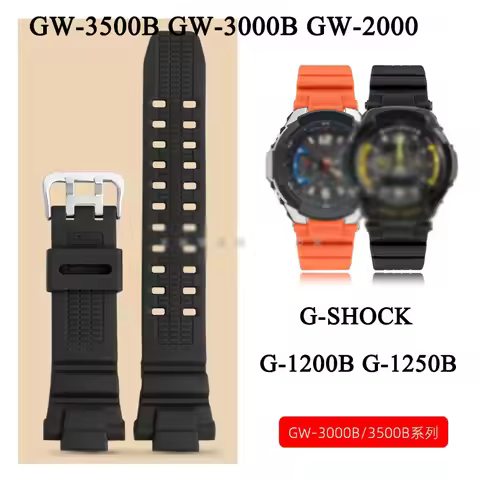 Soft Silicone Watchband For Casio G-SHOCK aviation 5121 Bracelet GW-3500B GW-3000B GW-2000 G-1200B G