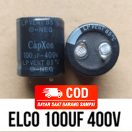 ELKO 100UF 400V / ELCO 100UF 400V / CAPASITOR 100UF 400V VENT