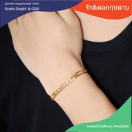 New Style!! ของแท้100% กำไลมือผู้ชาย ข้อมือทอง1สลึง กำไลทองแท้1บาท ข้อมือ1สลึงแท้ สร้อยข้อมือทอง กับความเรียบง่ายและทันสมัย สร้อยข้อมือ 19cm สร้อยข้อมือ ชุบทอง 24K กำไลคู่รักแฟน กำไลทองคำแท้ ข้อมือวินเทจ เรียกทรัพย์ ค้าขาย เสิรมดวง กำไลมงคลนำโชค