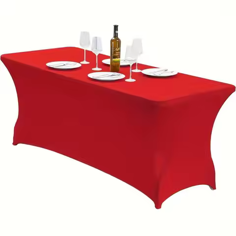 Elastic 4/6/8FT High Stretch Tablecloth Washable Universal Bed Cover Elastic Rectangular Table Cloth