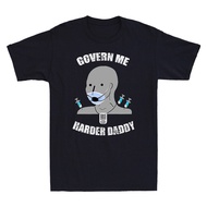 Govern Me Harder Daddy Useful Idiot Npcs Meme Vintage Men'S T Shirt Tee