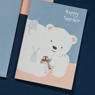 懷特熊系列療癒筆記本-在一起做什麼都好