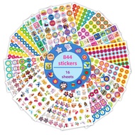 Encouragement Stickers 16 Sheets Reward Stickers Encouragement Cartoon English Children Teacher Rewa