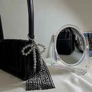 [beadsbywids] Black Lace Ribbon Bagcharm Black Lace Ribbon Bagcharm/