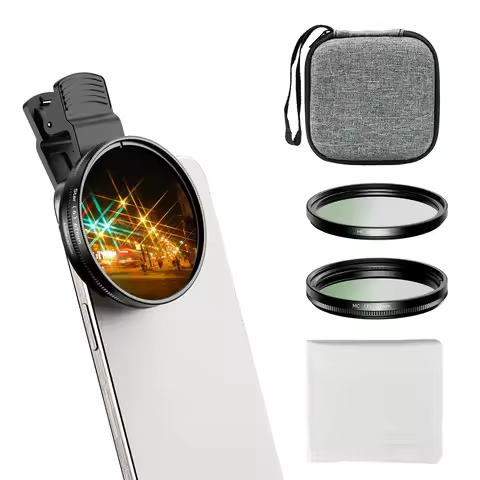 APEXEL 67mm Phone Filter Kit - MC UV/CPL Star Filters, Compatible with All Smartphones