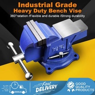 3/4/5/6 Inch Heavy Duty Clamp Bench Vise Clamp Tool Grafting Tool Set ragum meja inch Swivel Base Be