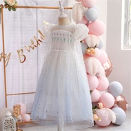 Gấu lãnh đạo aisha Váy công chúa cô gái mùa hè mới aisha đông lạnh trẻ em sinh nhật váy