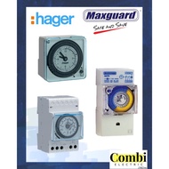 Hager / Maxguard  EH711 24hrs Analog TIME SWITCH  /24hrs Timeswitch 24HR TIMER SWITCH (Q24TS)/hager 