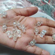 Mote Manik Manik Akrilik Bening Bentuk bermacam macam 10 gr