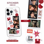 Sticker Deco Actor Actor Thailand Thai Pond Phuwin Handphone Journaling Journal