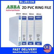 ABBA 2D PVC Ring File A4 White 25mm / 40mm / 50mm / 65mm