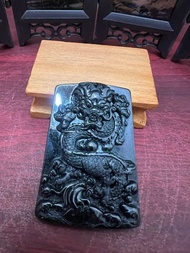 翡翠墨翠龍牌