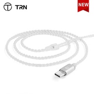 TRN A7 TC Earphone Type C Silver-plate Copper Upgrade Cable 2PIN QDC for TRN BA16 BAX A7-TC Type-C Cable