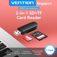 Vention Card Reader USB 3.0 Type C 512GB Fast Transmission 2 in 1 SD Card Reader TF Card Dual Card R