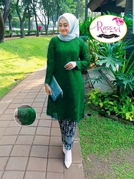 ATASAN TUNIK KEBAYA BROKAT PREMIUM REALPICT HIJAU BOTOL