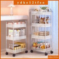 ✨ Spot goods ✨Acrylic Kitchen Trolley With Wheel Trolley Rack Tray With Wheels HH01