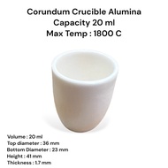 High Purity Krus Alumina Corundum Alumina Crucible 20/ ML max 1800 ̊C
