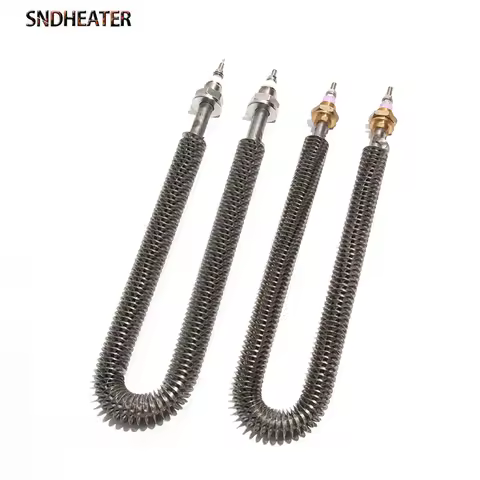 SNDHEATER 304SUS Electric Dry Heater Tube Air Fryer U type Heating Element M18*25 Thread 220V 800W/1