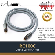 DdHiFi RC100C RCA Plug OCC Copper Coaxial Cable