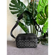 Authentic Coach Graham Crossbody Bag In Signature Canvas