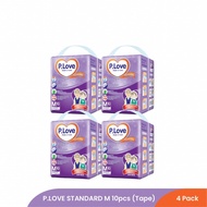 P.Love Standard Adult Diaper Tape M10/L10/XL8 - 4 packs