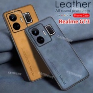 Realme GT3 2023 Sheepskin Leather Casing For Realme GT3 RealmeGT3 240W  RealmeGT GT Neo 5 3 3T 4G 5G 2023 Lens Protection Fashion Phone Case Casing Shockproof Back Cover