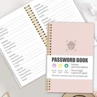 1pc A6 Password Notebook - Quick Internet Password Log Book, Includes Website, Username, Address Boo