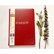 Leather cover decision book