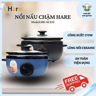 Hare 3.5L HR-SC535 Slow Cooker for Cooking Porridge, Stew, Soup, Braised Fish, Multi-Purpose, Energy