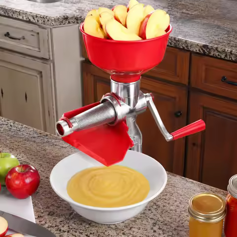Aluminum Alloy Manual Tomato Juicer Multi-Functional Hand Crank Fruits Vegetables Squeezer for Ginge