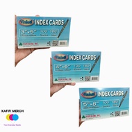 Kafifi Index Cards-100 cards-180gsm(3 x 5, 4 x 6, 5 x 8)-100pcs/pack-Vision Index Card