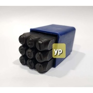 Number Stamping punch set  1/4 '' x 7 cm (L) / Letter number punches plate board stamp chop /Stamps 