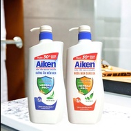(Mẫu Mới) Sữa Tắm Sạch Khuẩn Aiken Hương Trà Xanh/ Bạc Hà 845g.