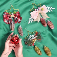 CC19 Christmas Decorative Star Bows and Pine Bunches