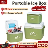 【WTHB】6L/16L/30L Cooler Box Camping Ice Box Kotak Sejuk Foods Drinks Hot or Cold Storage Box Fishing