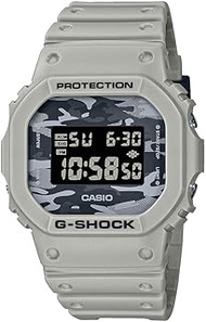 Men's G-Shock Quartz Watch with Plastic Strap, Grey, 24 (Model: DW-5600CA-8ER), Grey, DW-5600CA-8ER