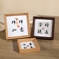 [in stock] Chinese calligraphy picture frame6Inch a3a4Long, large-sized wooden picture frame for dis