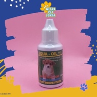 FISH OIL DROPS FOR DOGS - SQUA OIL DROP 30ML - VITAMIN SUPPLEMENT OMEGA 3 BALANCED HORMONES MOISTURI