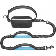 iYoShopHandsFreeLeashwithZipperPouch,Large,25-120lbs,|WaistLeash,DualPaddedHandles,Shock-AbsorbingBu