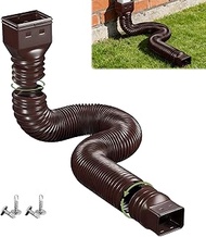 Gutter Downpipe Extension Flexible, Downpipe Extensions Flexible Round for Downpipe 80/100 mm, Exten