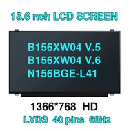 15.6" Slim Laptop LCD Screen B156XW04 V.5 V5 B156XW04 V.6 LTN156AT20 LTN156AT30 N156BGE-L31 N156BGE-