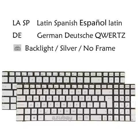 LA Spanish German Keyboard For Asus N550 N550J N550JA N550JK N550JV N550JX N550L N550LF R552JK R552J