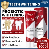 sip10 toothpaste whitening teeth probiotic strong plaque remover anti cavity deep cleaning care 120g