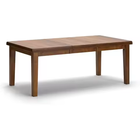 Extendable Dining Table, With Butterfly Leaf Seats 6-8, Wood Dining Room Table for Family Meals, Bur