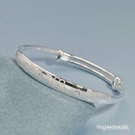 S999 Bracelet Niche Send Girlfriend Design Sliding Solid Sterling Silver Four-Leaf Clover High-End B
