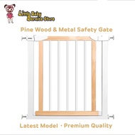 [Latest Design] Pine Wood and Metal Pets Safety Gate