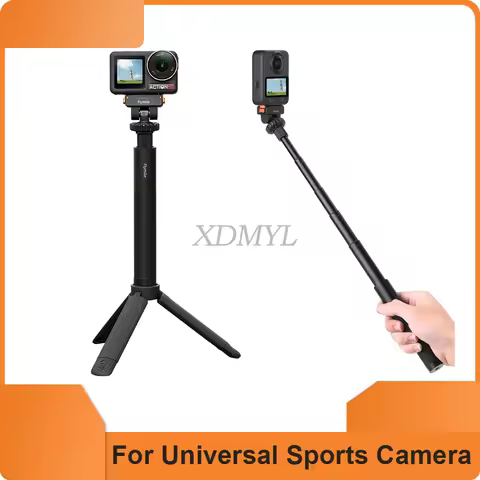 Mini Handheld Tripod Monopod Extendable Selfie Stick for GoPro/insta360 Go Ultra/X5 X4/DJI Action 4/