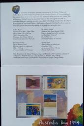 澳洲郵票澳洲日1994年發行（含保護卡）特價